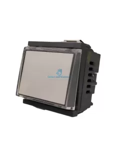 Vimar 17020 1P No 10A 12-24V Placa Pulsador Gris compatible sólo con soportes de 2 módulos